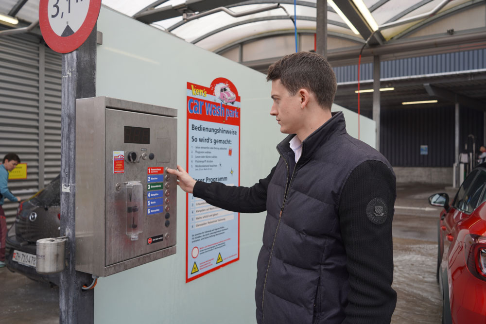 Einfach bezahlen beim ken's car wash park